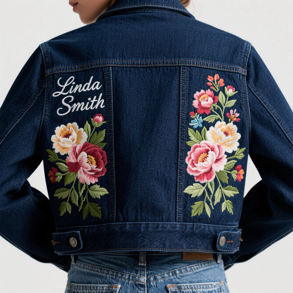 Customized Embroidered Denim Jacket